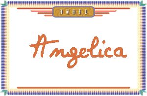 Angelica的手写英文