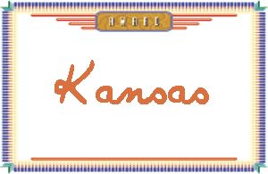 Kansas的手写英文