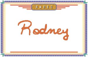 Rodney的手写英文