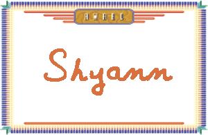 Shyann的手写英文